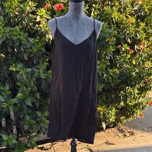 Black Xirena Adustable Slip Dress, Size Medium